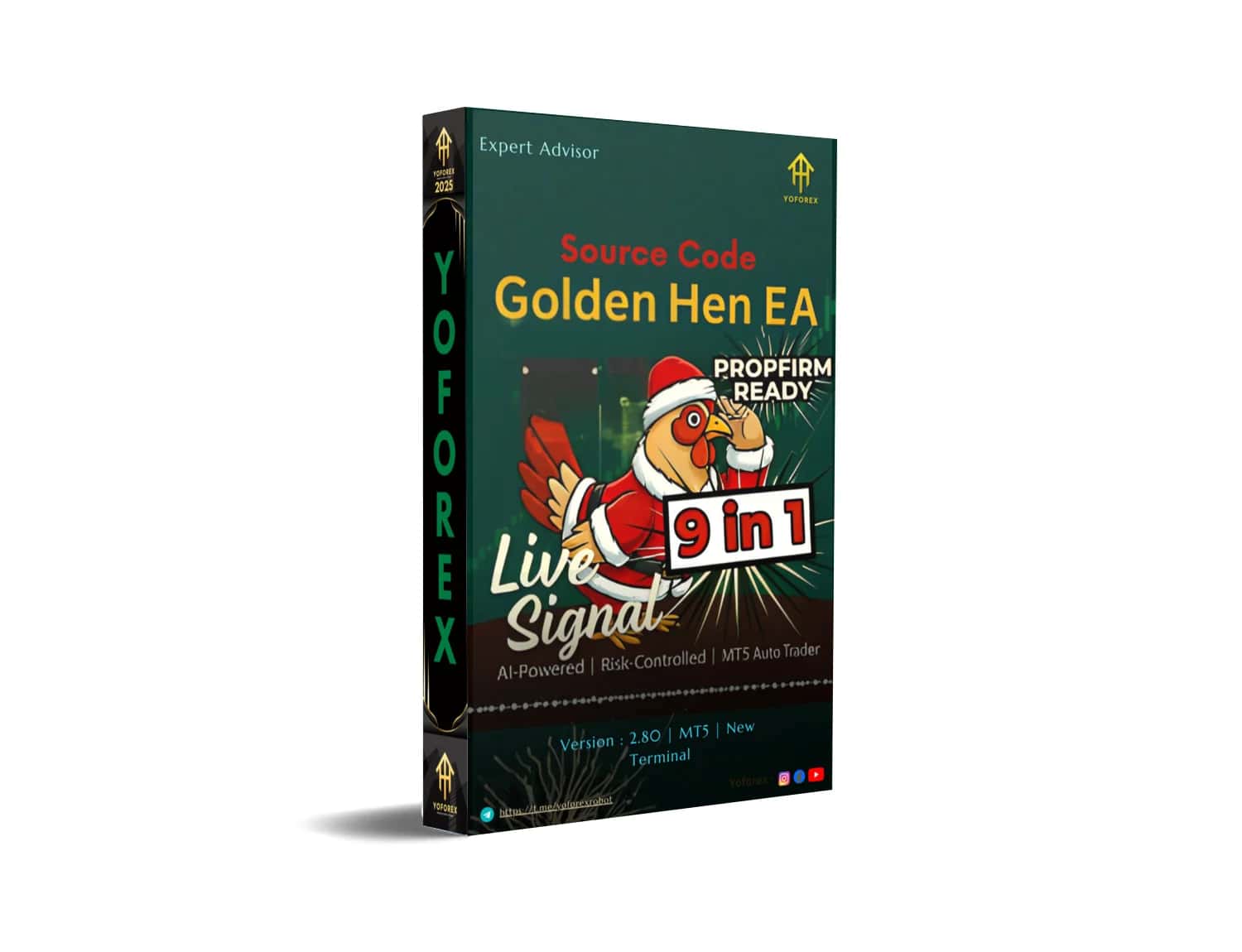 Golden Hen EA Source Code V2.80 MT5: The Clucking Revolution in Forex Trading!