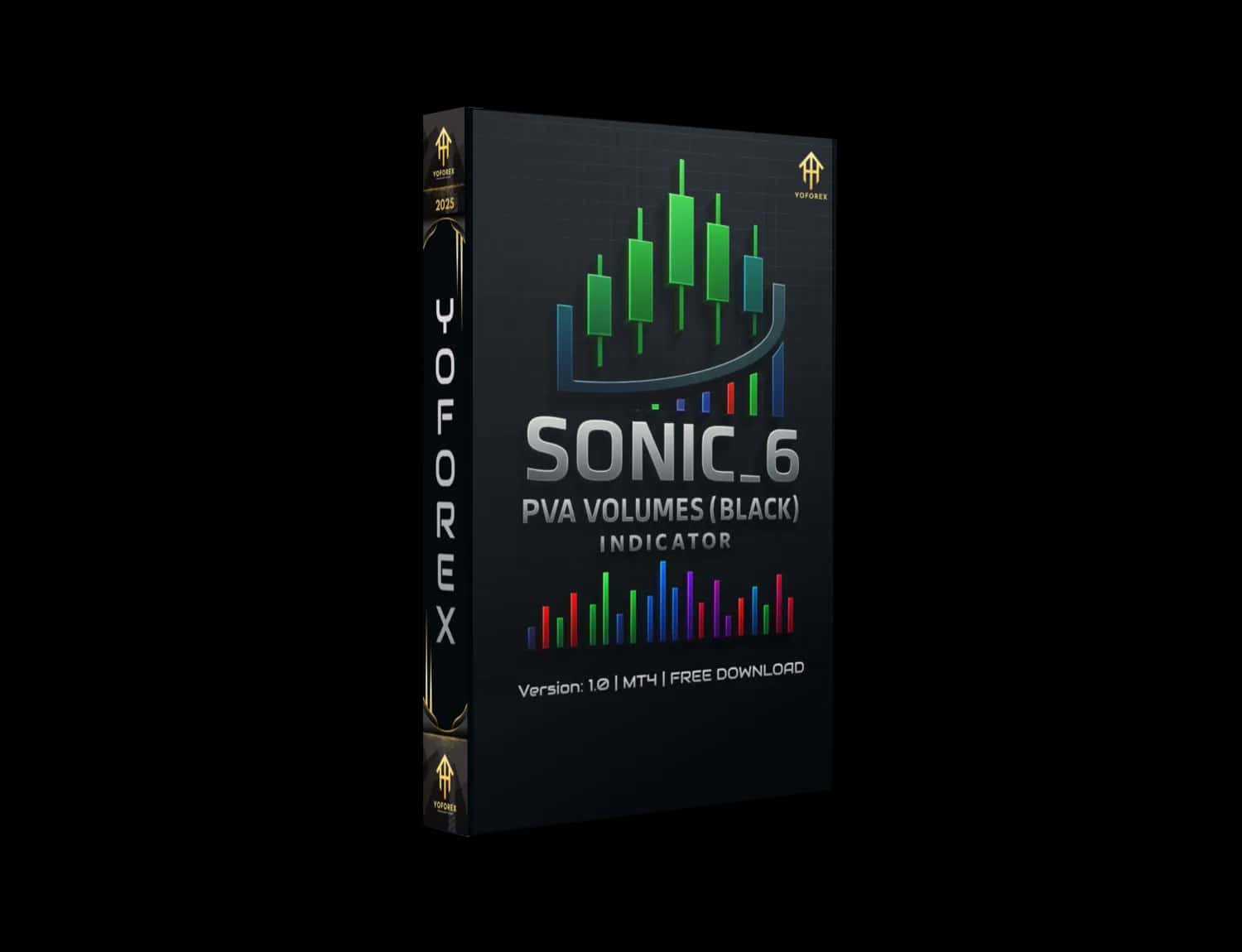 Sonic_6 PVA Volumes (Black) Indicator MT4