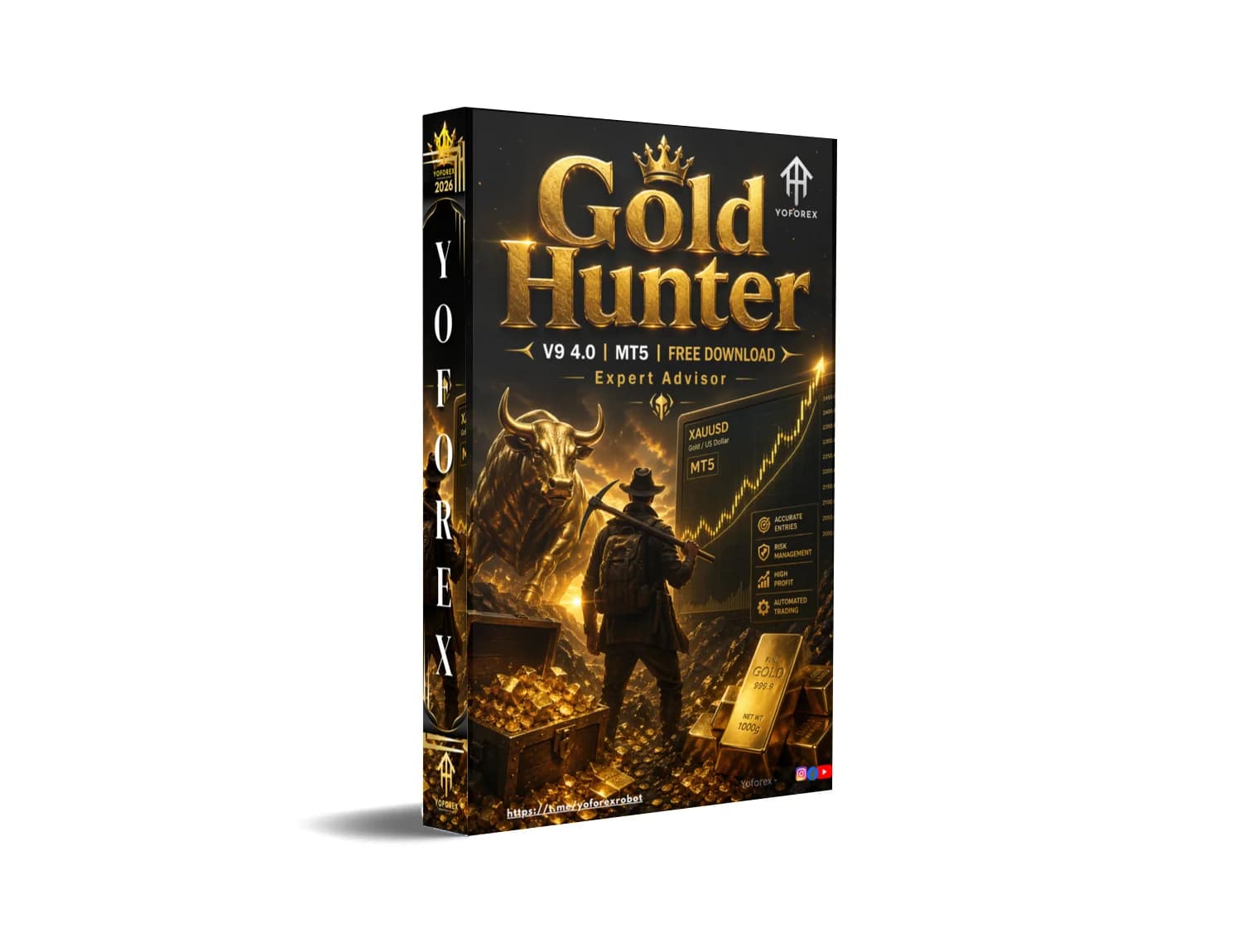 Explode Your Profits NOW: Gold Hunter V9 4.0 EA MT5 Unleashed!