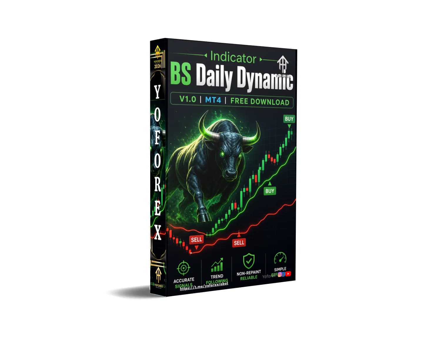 Unlock Explosive Profits: Download BS Daily Dynamic MT4 Indicator FREE Now!
