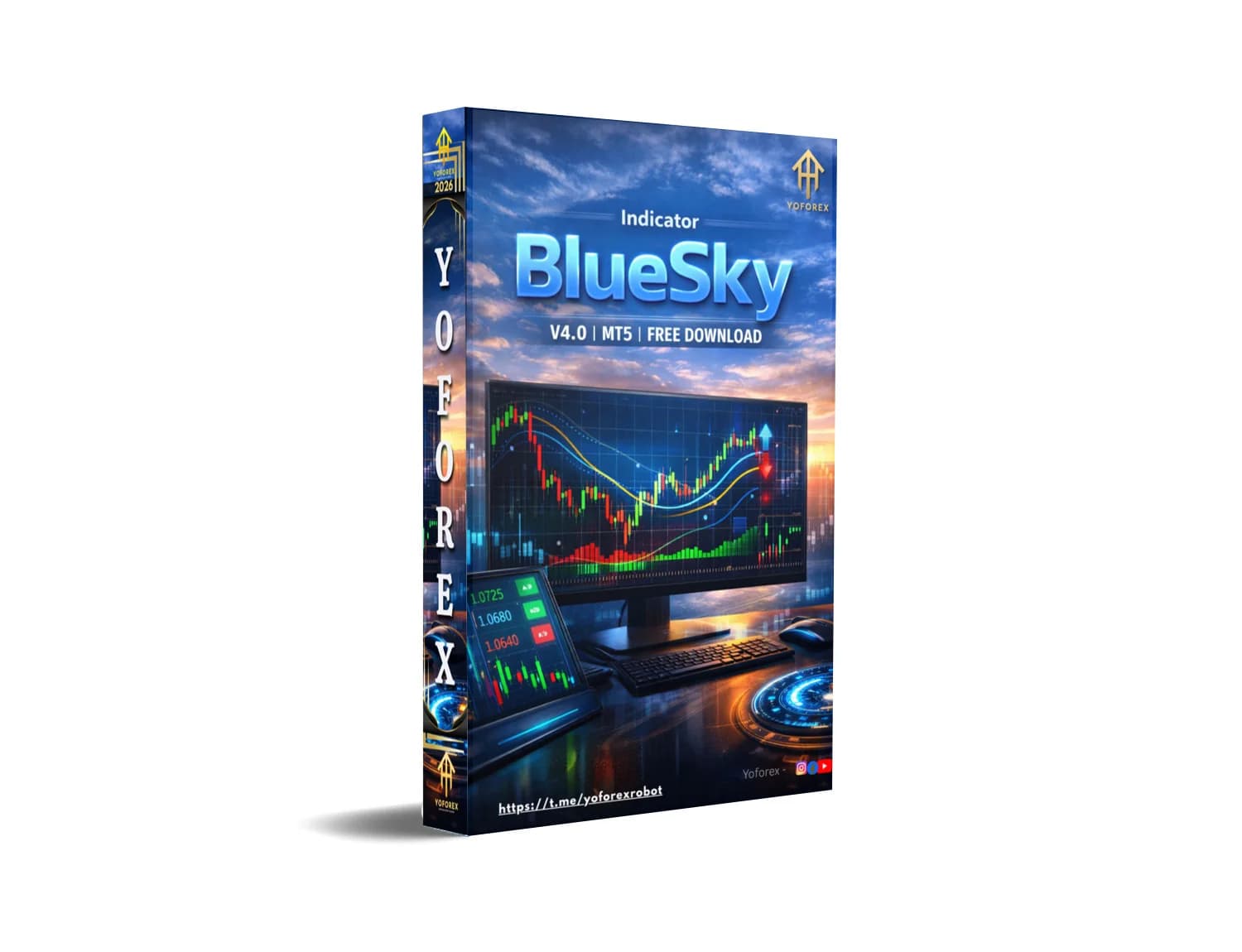 Grab the BlueSky Indicator MT5 FREE Now – Skyrocket Your Trades!