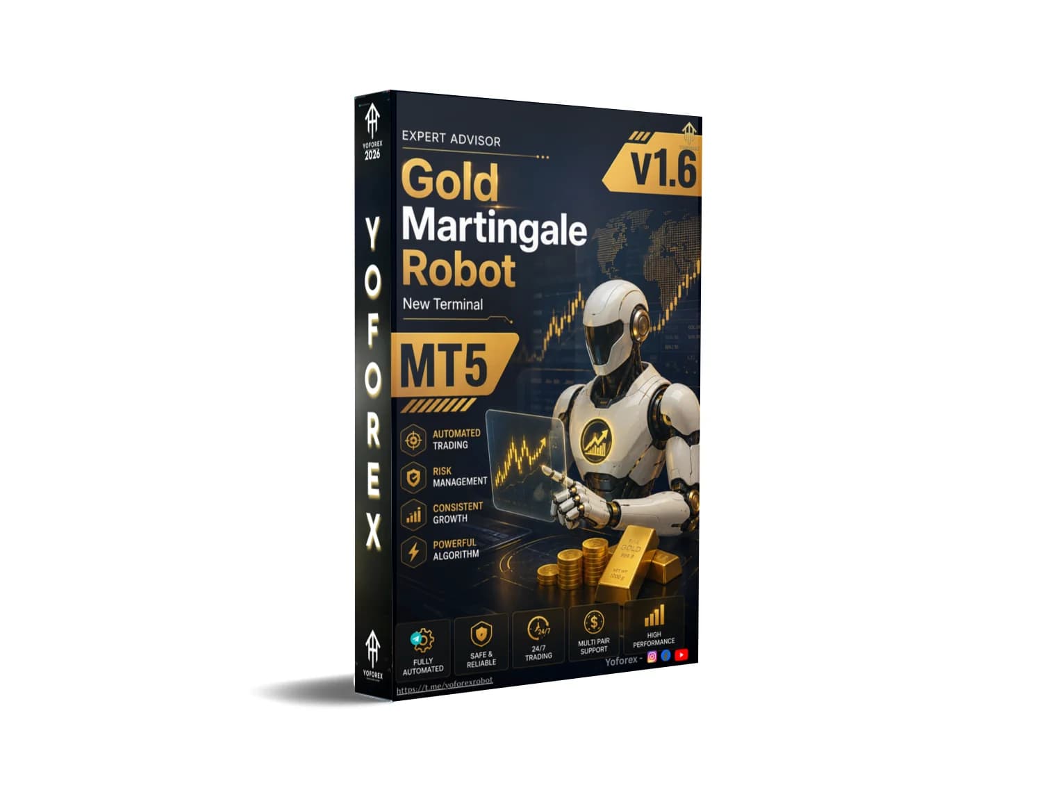 Gold martingale Robot EA V1.6 MT5