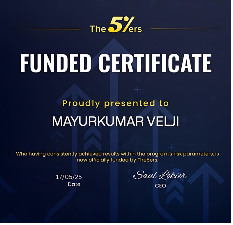 YoForexEA Passes 5%ers Prop Firm for Mayurkumar Velji
