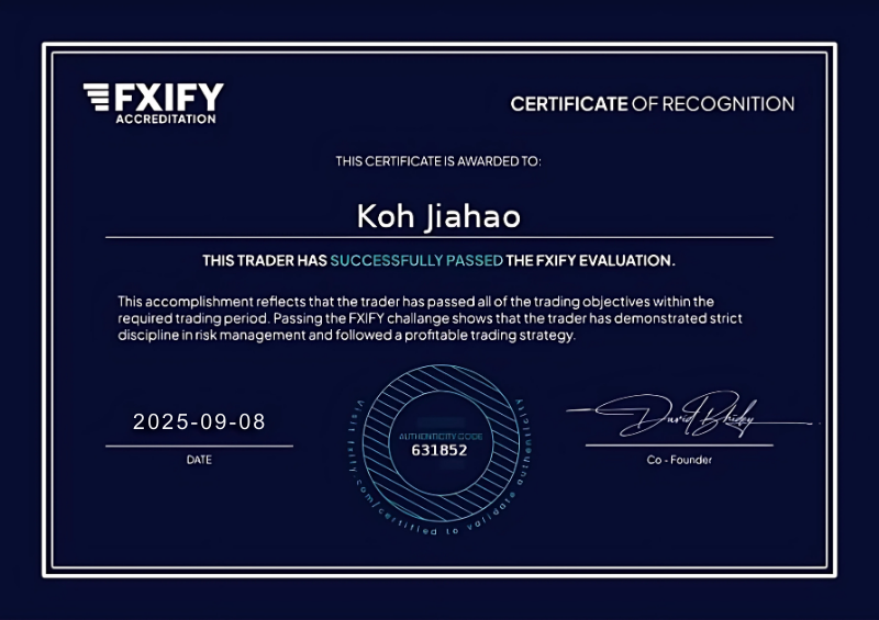 YoForexEA Clears FXIFY Accreditation Prop Firm Account: A Success Story