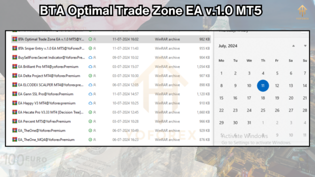 BTA Optimal Trade Zone EA v.1.0 MT5