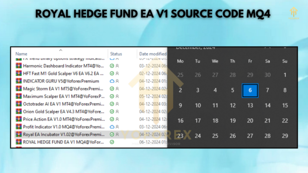 Royal Hedge Fund Source Code EA V1