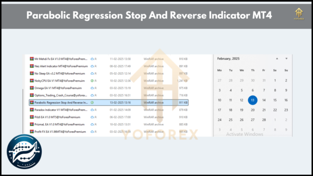 Parabolic Regression Stop And Reverse Indicator